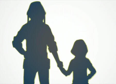 Seto holding hands with his younger self. (Shounen Brave MV)